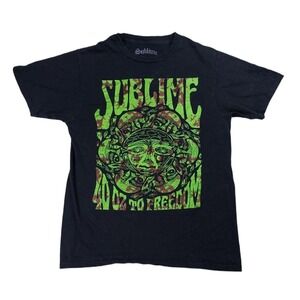 Sublime Graphic Tee Mens Small Black 40 Oz To Freedom Band T-Shirt